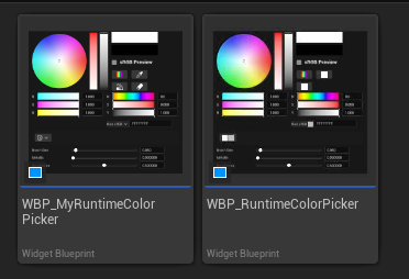 Custom widget copy next to the default widget