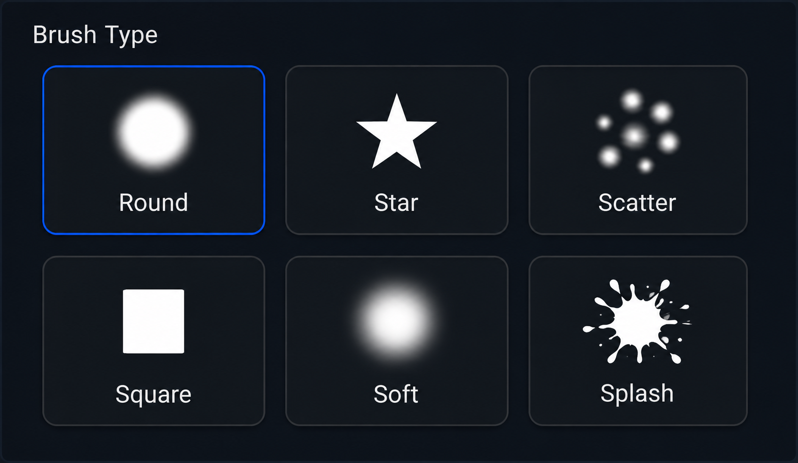 Round / Star / Scatter